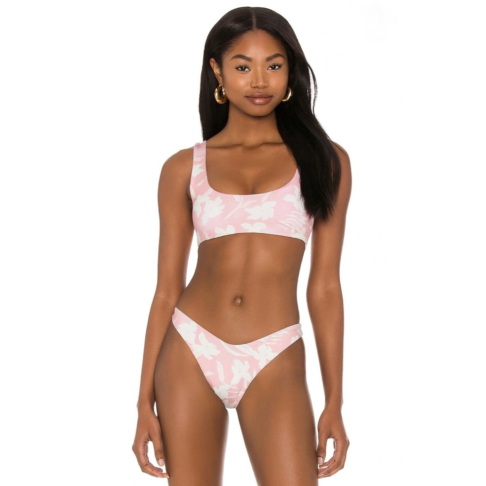 L*Space Paradise Blooms Bikini Set, Lizzie Top & Cabana Bottom, NWT - Picture 3 of 16